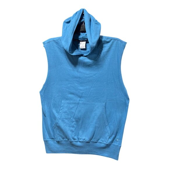 Champion - Men's Sleeveless Hoodie - Light Blue - Small - Picture 16 of 16